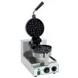 WAFFELEISEN MIT EINER WAFFEL - PLATTE - Mod. WMFY2205 - 1 runde Waffel Ø 18,5 cm - Einphasige Stromversorgung 230V/1/50-60Hz - Leistung W 1300 - Abmessungen cm B 28 x T 52 x H 31/65,5
