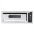 ELEKTRO-PIZZAOFEN - DIGITALE BEDIENUNG - Mod. BASIC 6/D - 1 Backkammer - Schamottsteinboden - Backkammermaße in cm (BxTxH): 66 x 99 x 14 - Anzahl Pizzen insgesamt 6 (Ø cm 32) - Leistung 7,2 Kw - CE-Norm