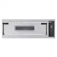 ELEKTRO-PIZZAOFEN - DIGITALE BEDIENUNG - Mod. TRAYS 6/D - 1 Backkammer - Backfläche oder gesamte Kammer aus feuerfestem Material - Backkammermaße in cm (BxTxH): 82 x 108 x 17,5 - Kapazität: Anzahl Pizzen insgesamt 6 (Ø cm 35)/3 Backbleche, vertikal ausge