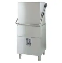 Geschirrspülmaschine - professionelle Ausführung - Edelstahl AISI 304 18/10 - Mod. 62P/S - mit Laugenpumpe - Dreiphasenanschluss - max. Einschubhöhe: 43 cm - Korbmaße (B x T): 50 x 50 cm - Spüldauer: 60" / 120" - Produktmaße in cm (B x T x H): 69,5 x 76 x